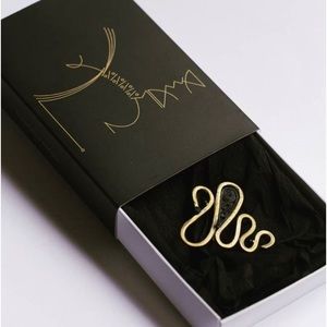 Handmade Fisherman’s Gift - Macedonian Fish-fly Tie Pin Clip Pendant w/ Filigree